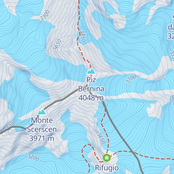 Map of La Spedla/ Punta Perrucchetti