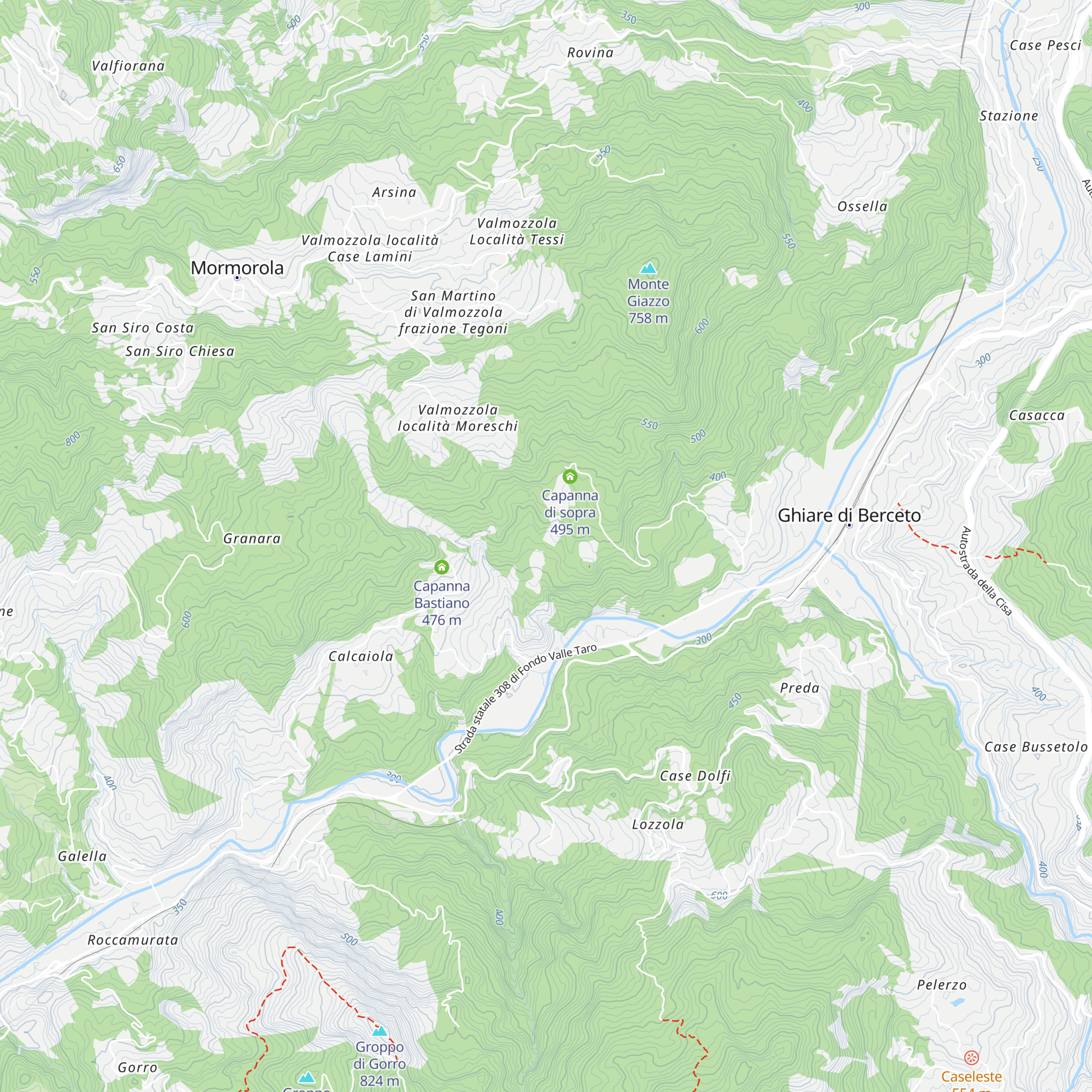 Capanna di sotto map