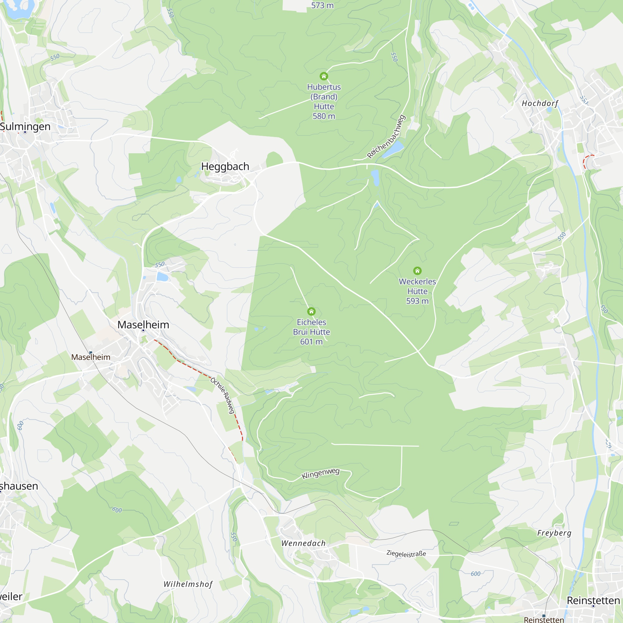 Eicheles Brui Hütte map