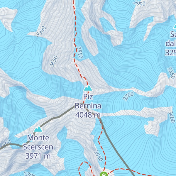 Map of Piz Bernina