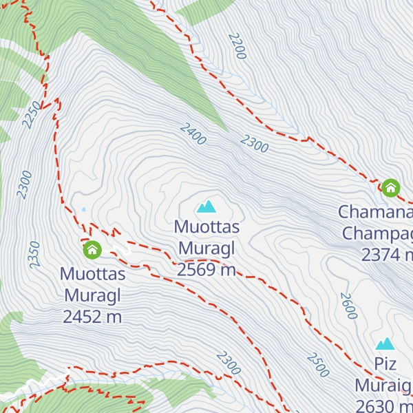 Map of Muottas Muragl