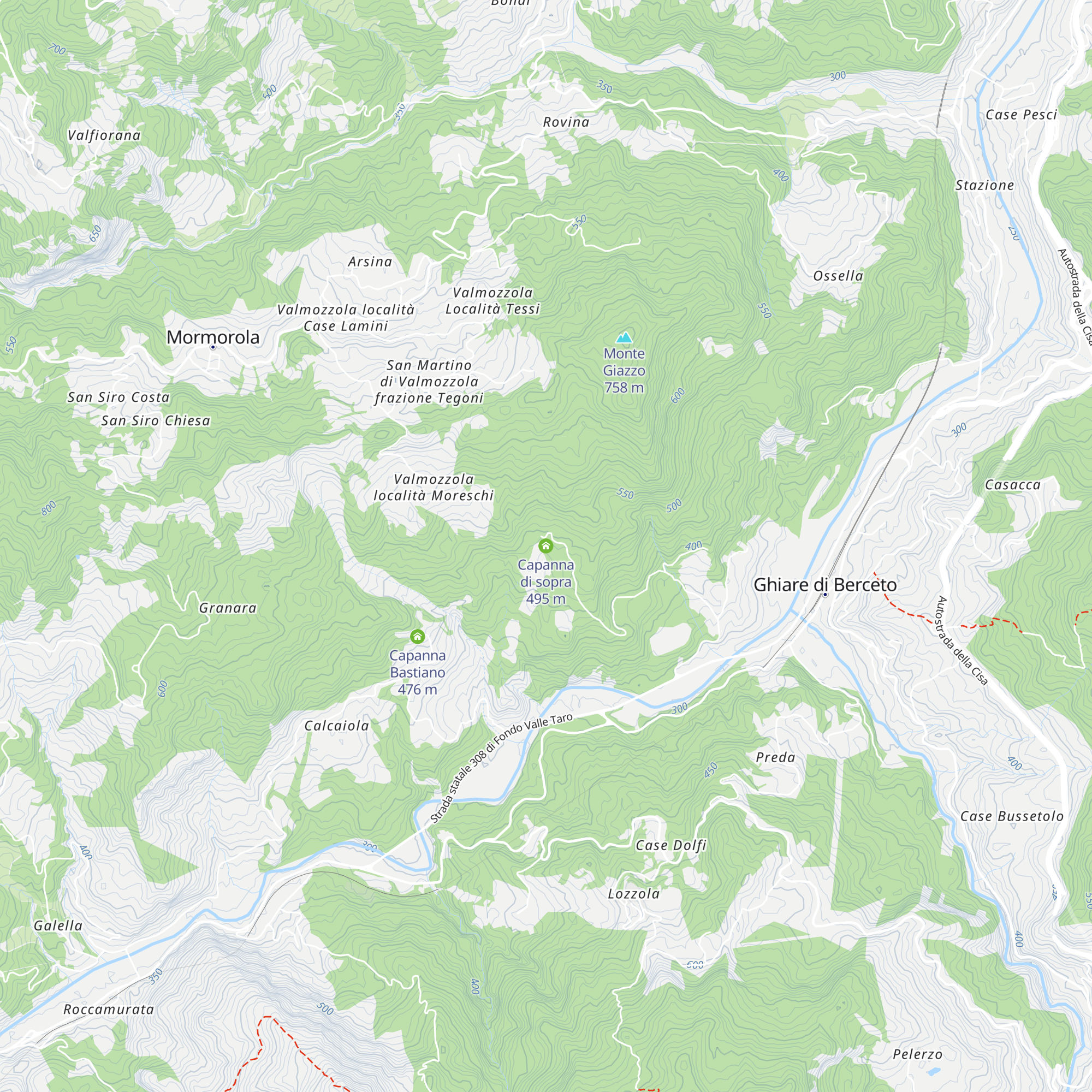 Capanna di sopra map