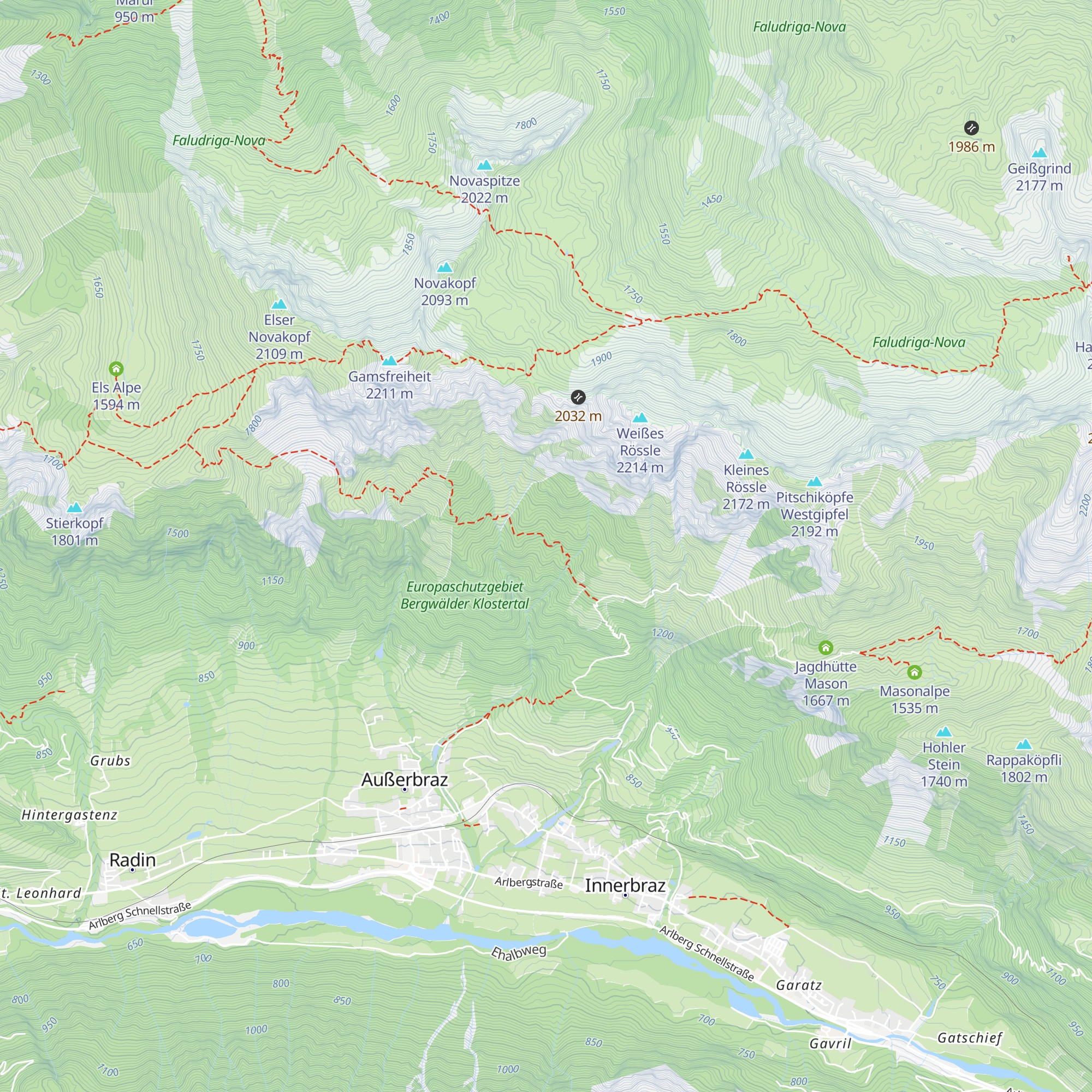 Jagdhütte Altoffa map