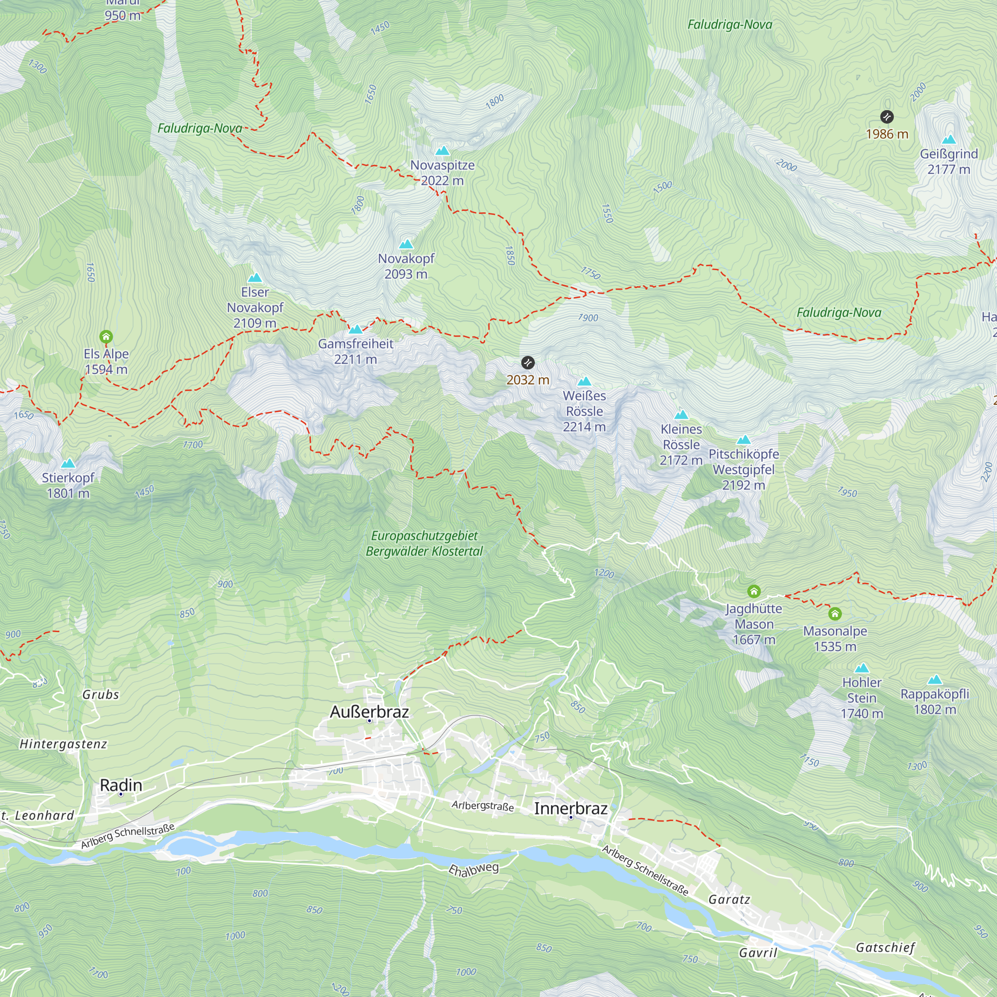 Jagdhütte Altoffa map