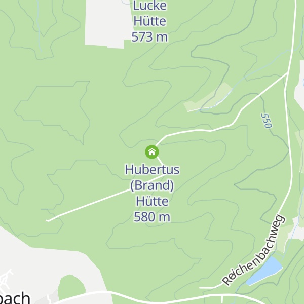 Map of Hubertus (Brand) Hütte