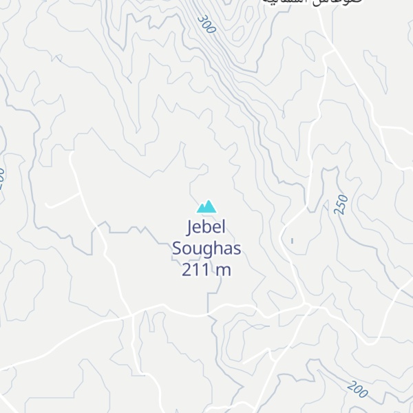 Map of Jebel Soughas