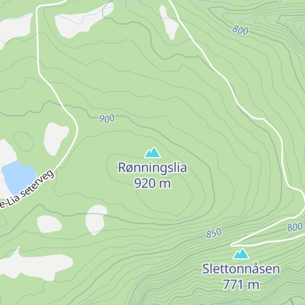 Map of Rønningslia