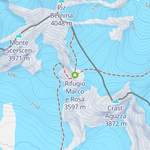 Map of Rifugio Marco e Rosa