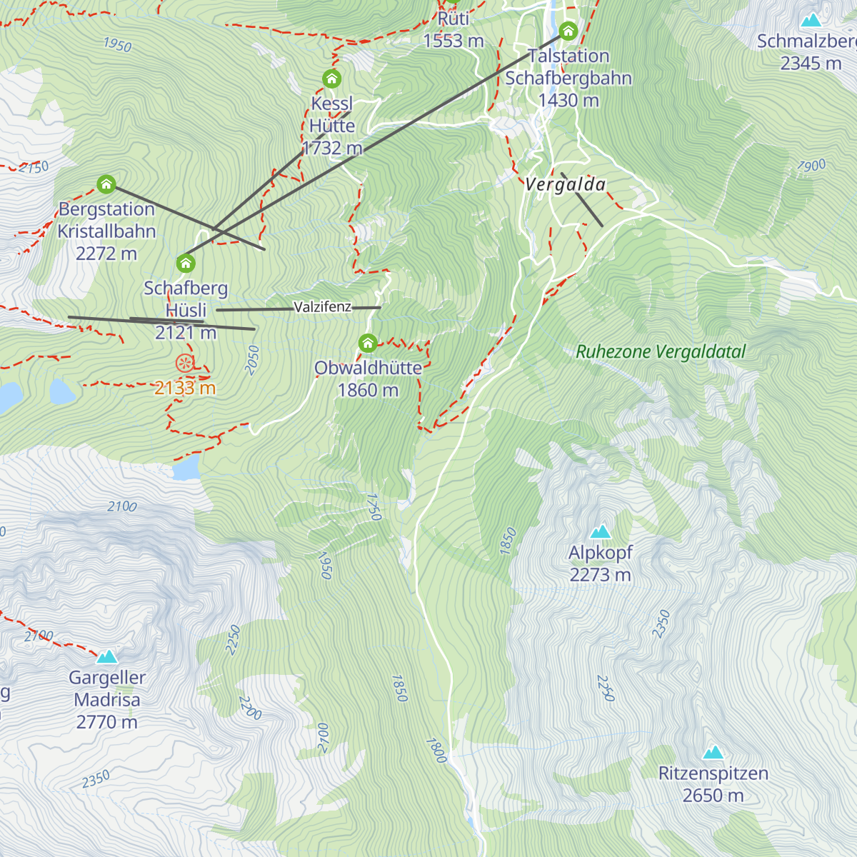 Madrisahütte map