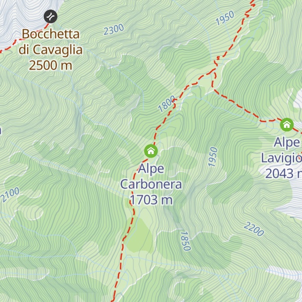 Map of Alpe Carbonera