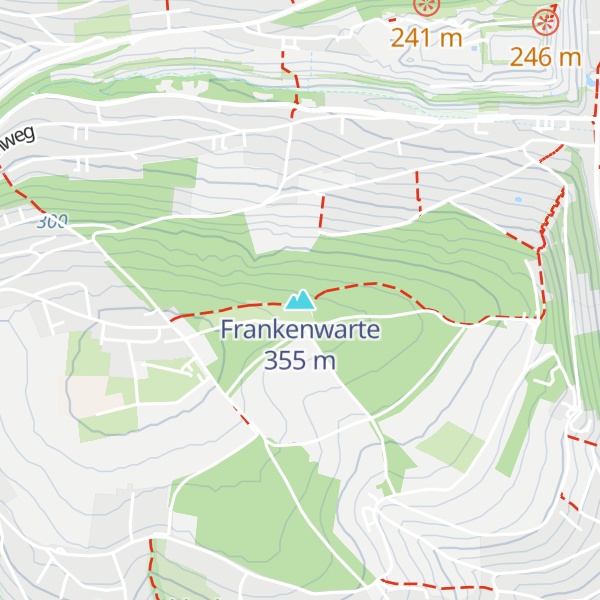 Map of Frankenwarte