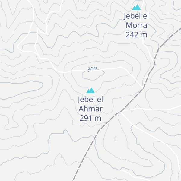 Map of Jebel el Ahmar