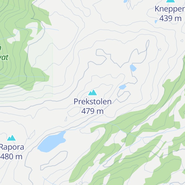 Map of Prekstolen