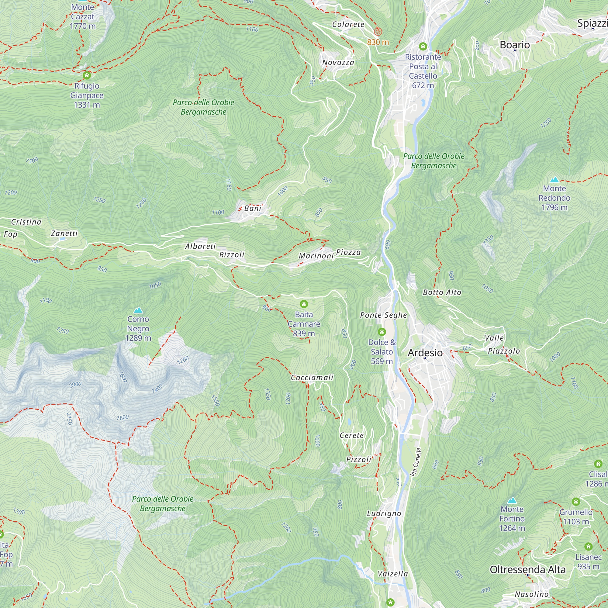 Baita Camnare map
