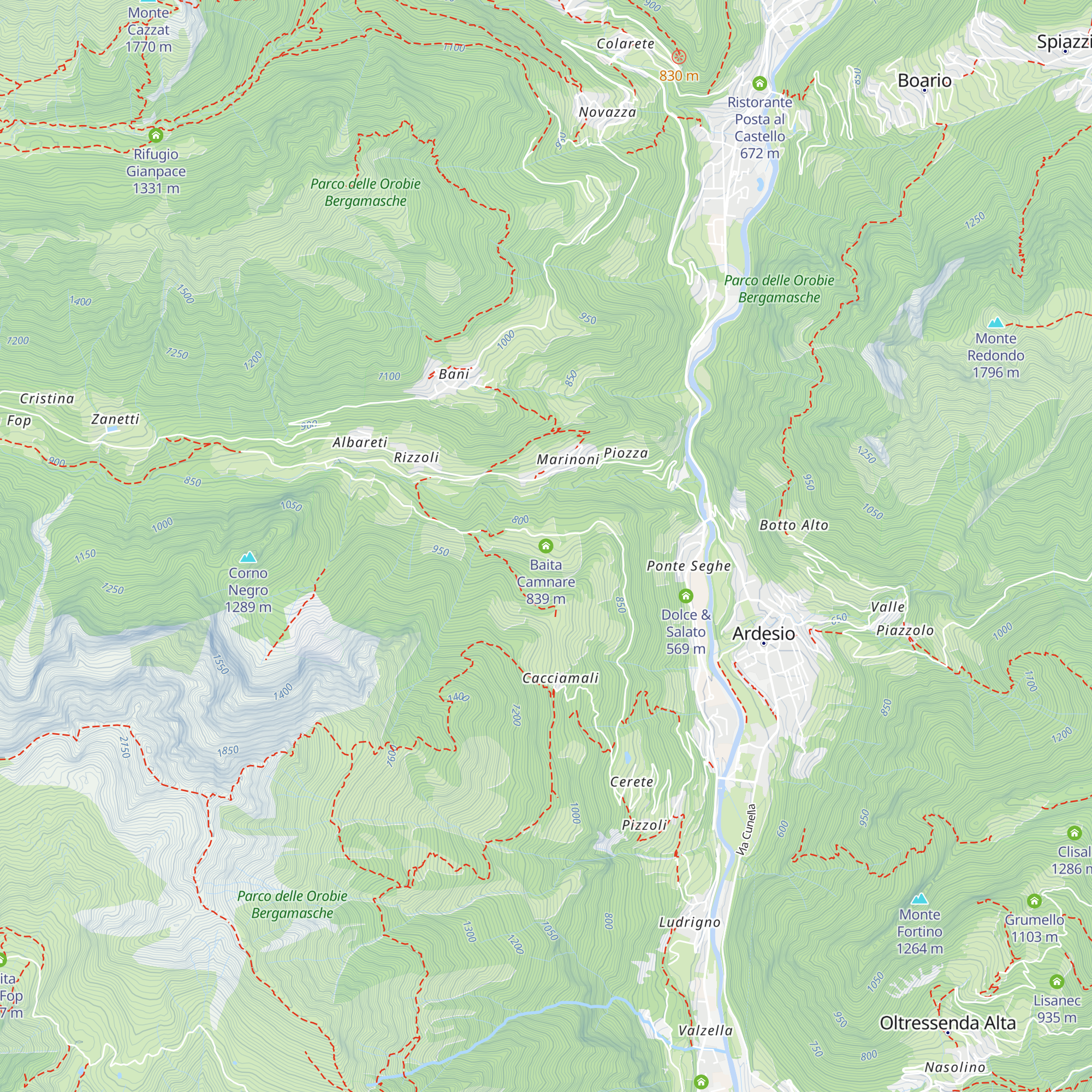 Baita Camnare map