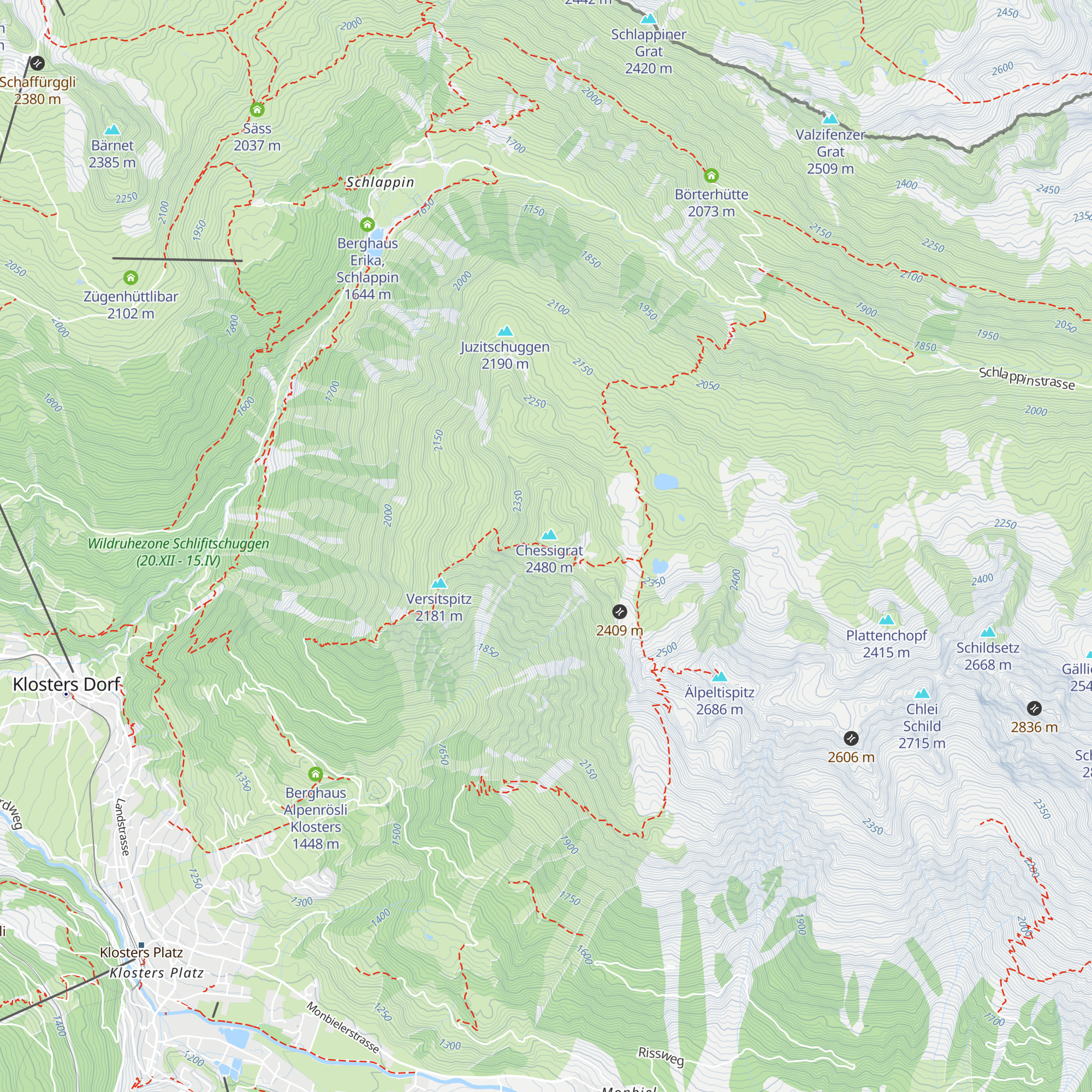 Kessihütte map