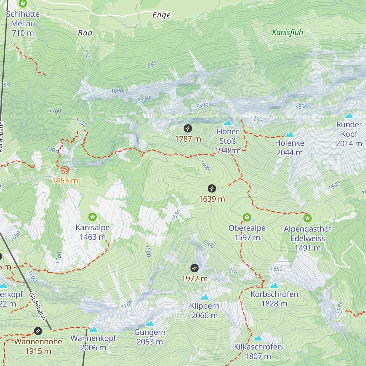Wurzachalpe map