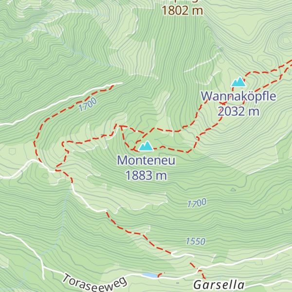 Map of Monteneu