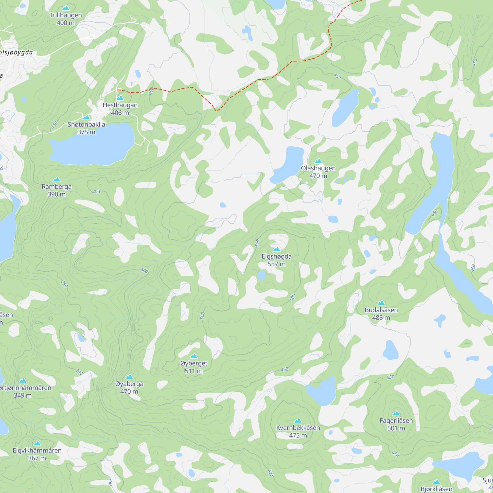 Elgshøgdbua map