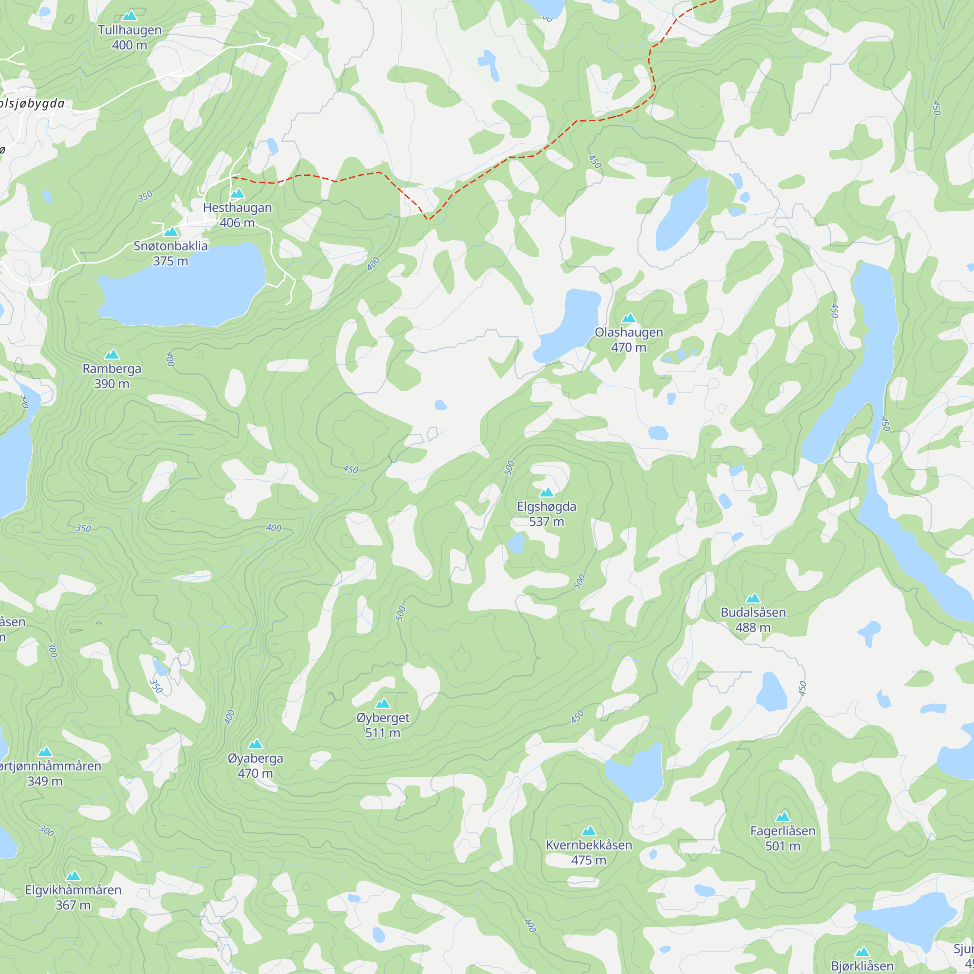 Elgshøgdbua map