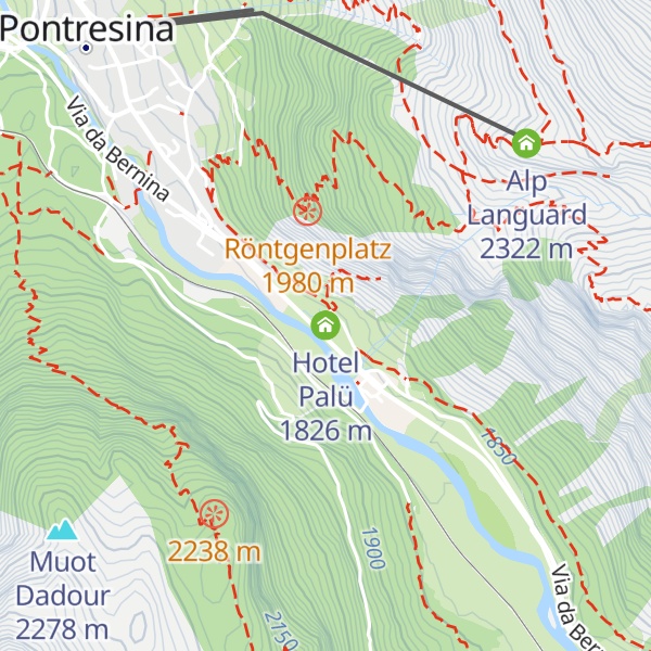 Map of Hotel Palü