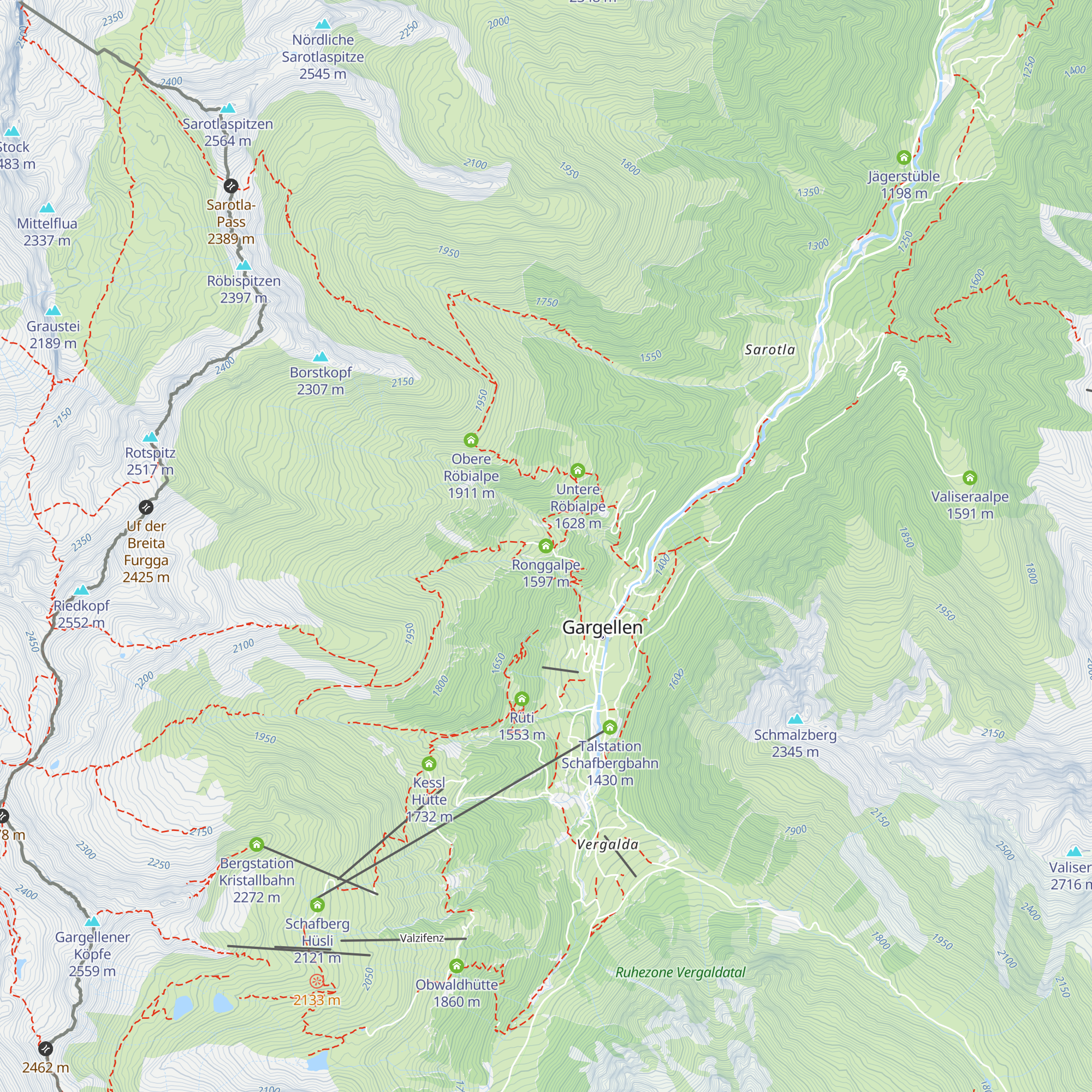 Ronggalpe map