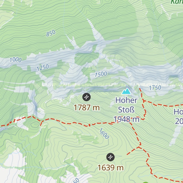 Map of Kanisfluh Westschulter