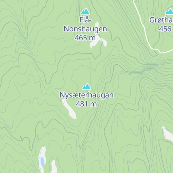 Map of Nysæterhaugan