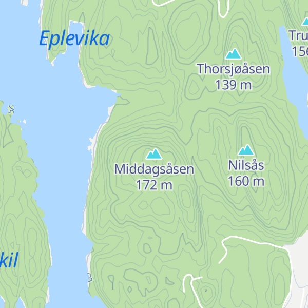 Map of Middagsåsen