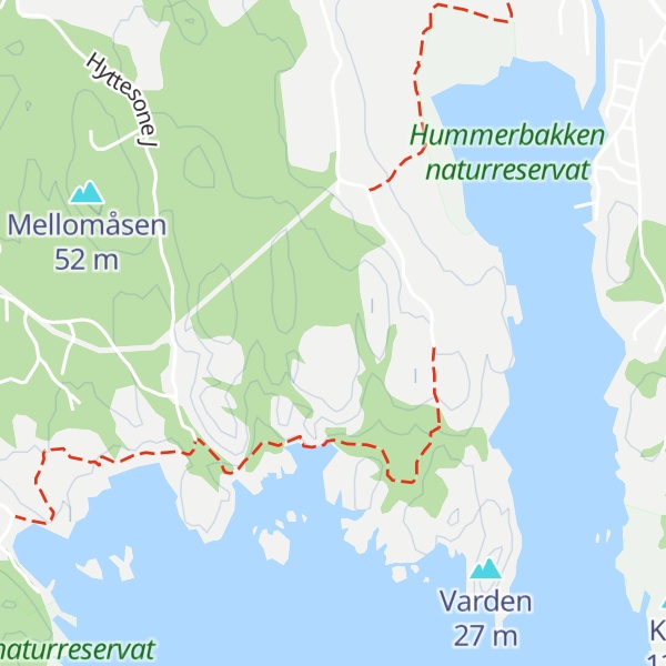 Map of Guslandåsen