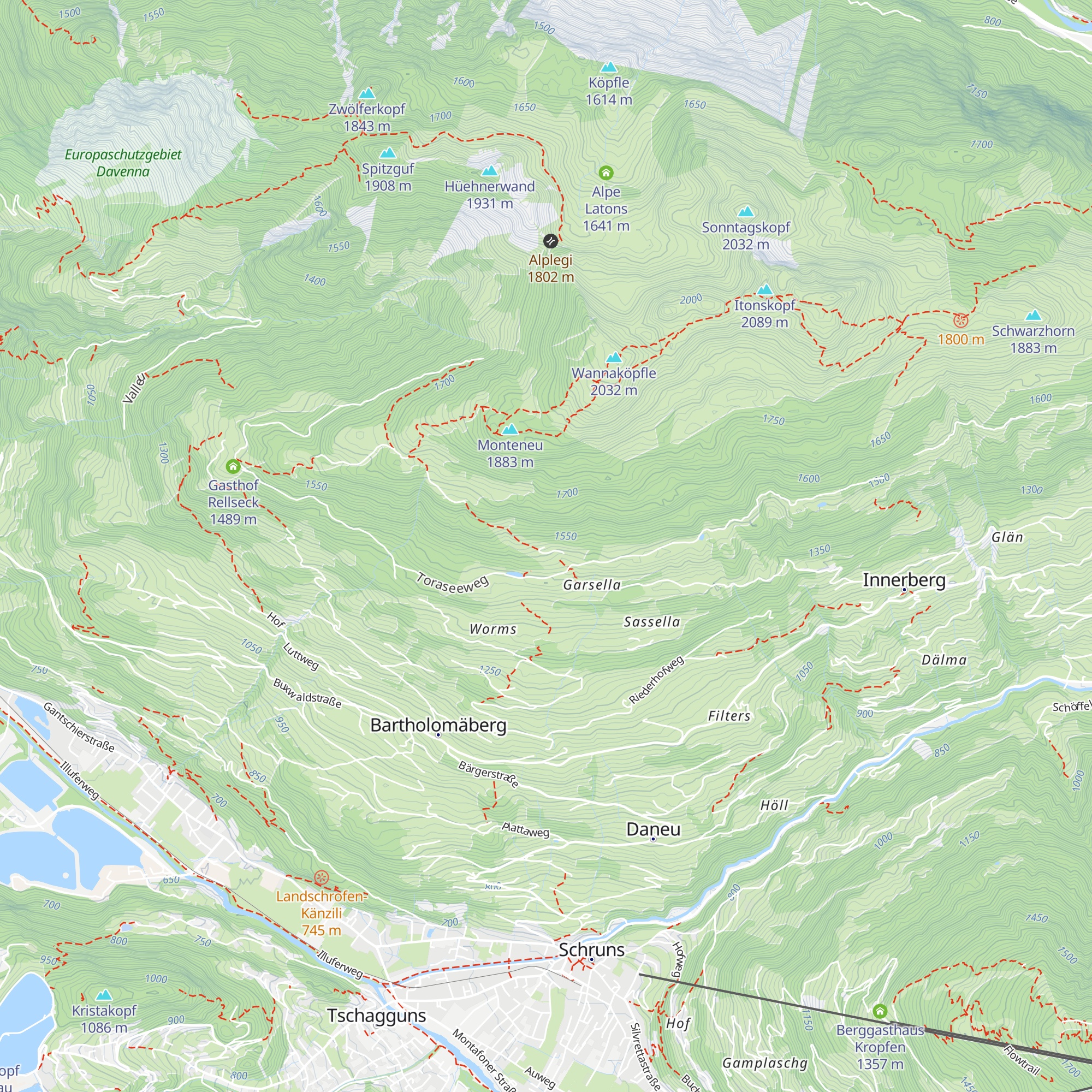 Almeinalpe map