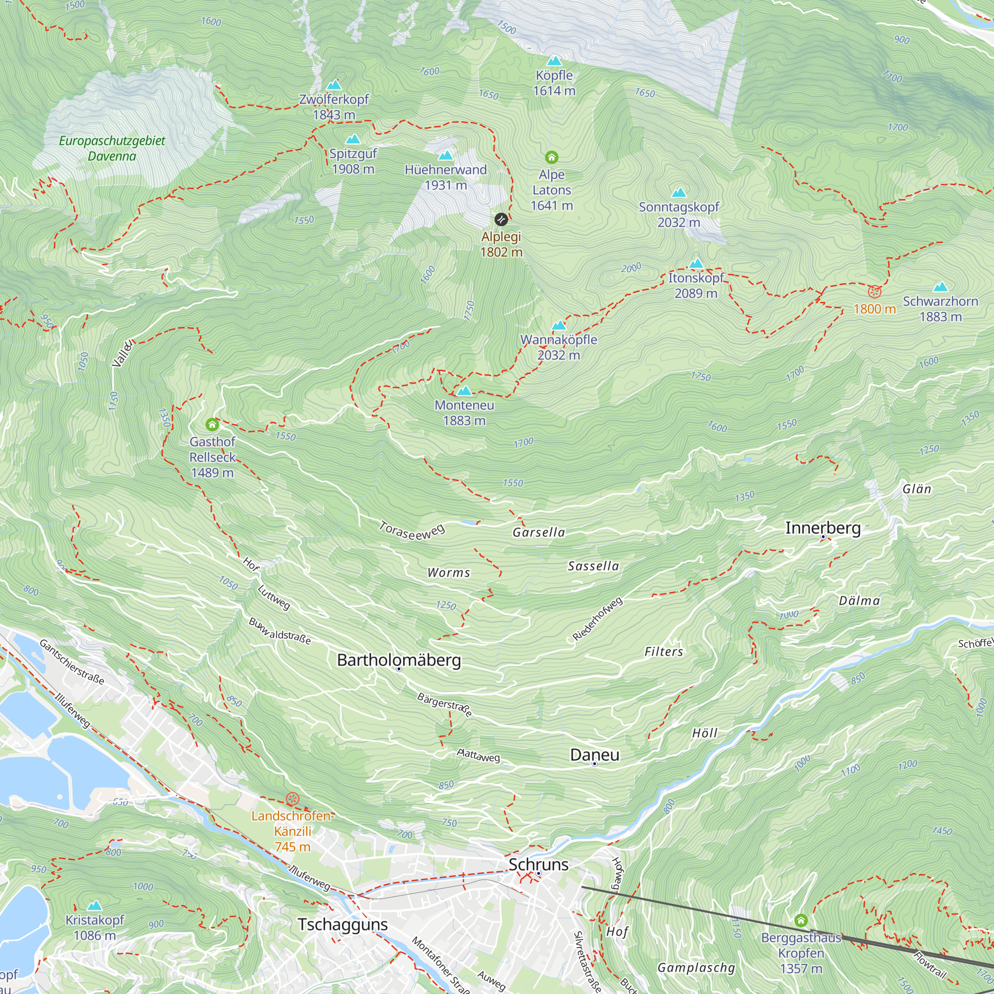 Almeinalpe map