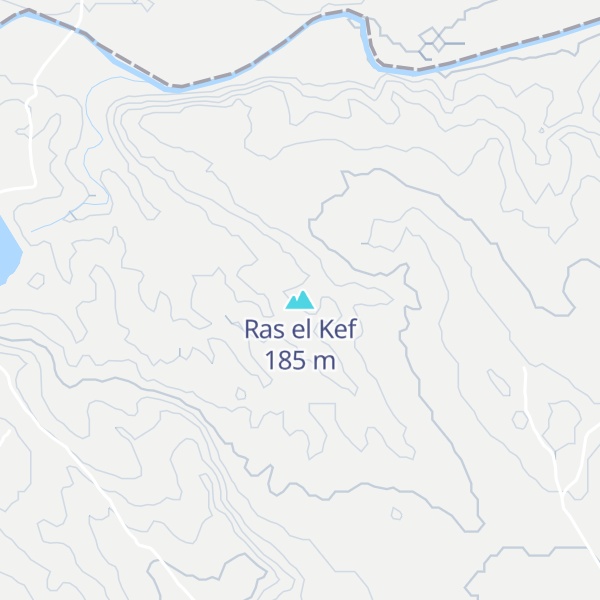 Map of Ras el Kef