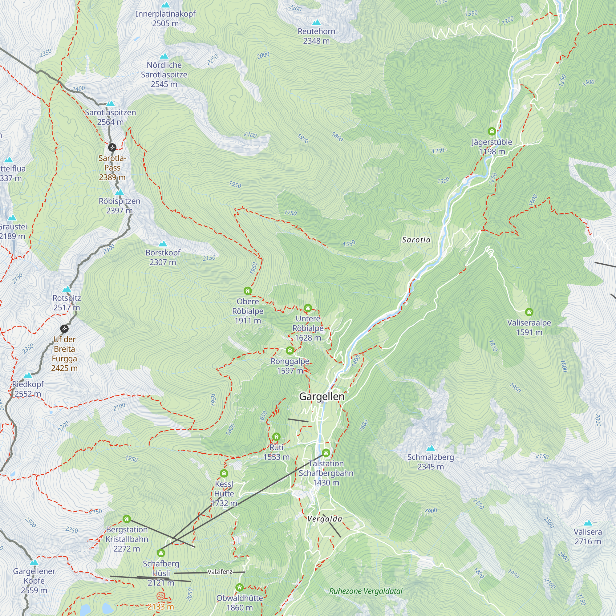 Untere Röbialpe map