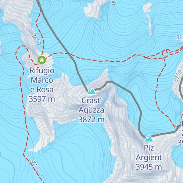 Map of Crast' Agüzza