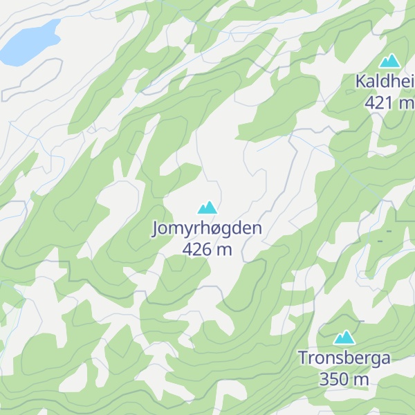 Map of Jomyrhøgden