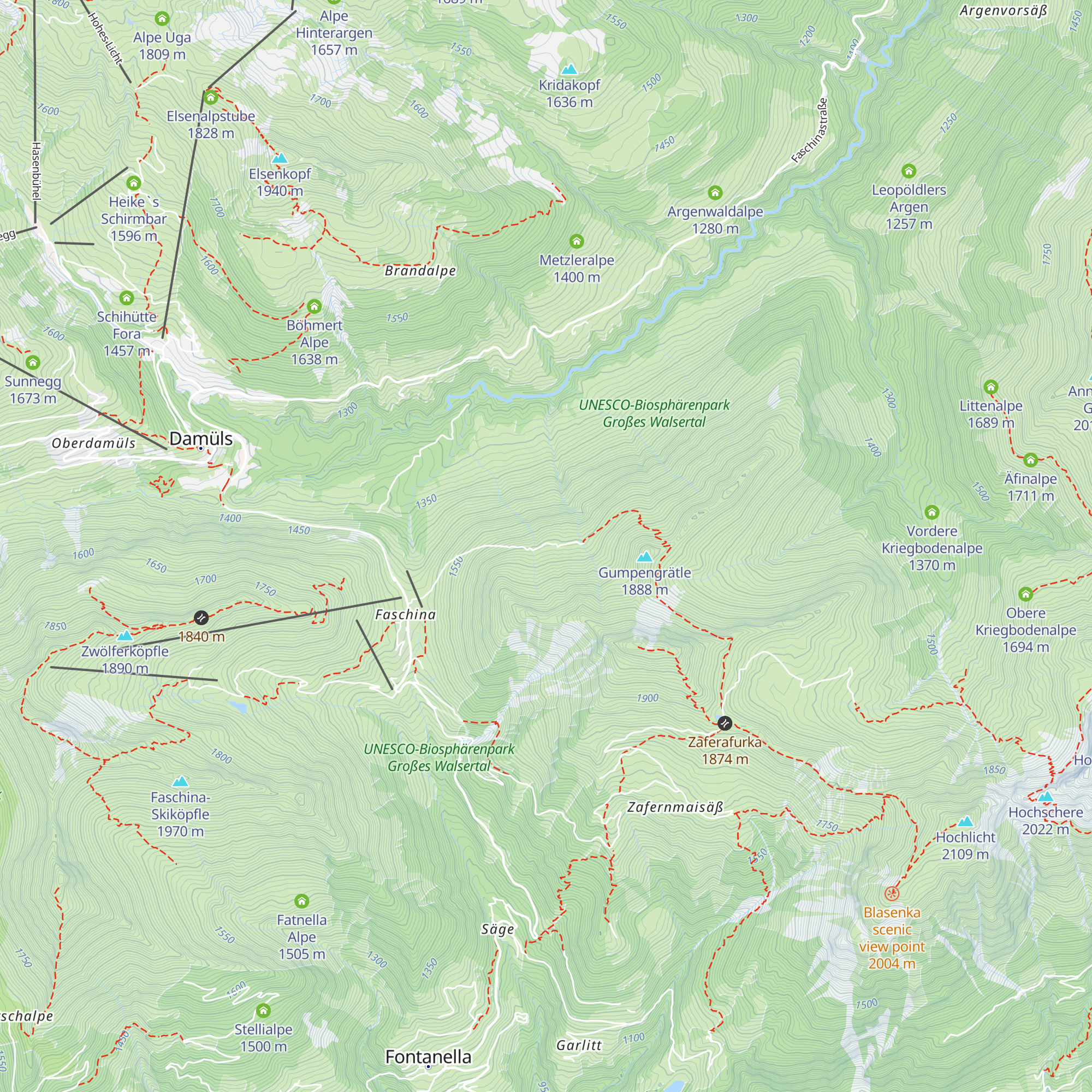 Bartholomäusalpe map