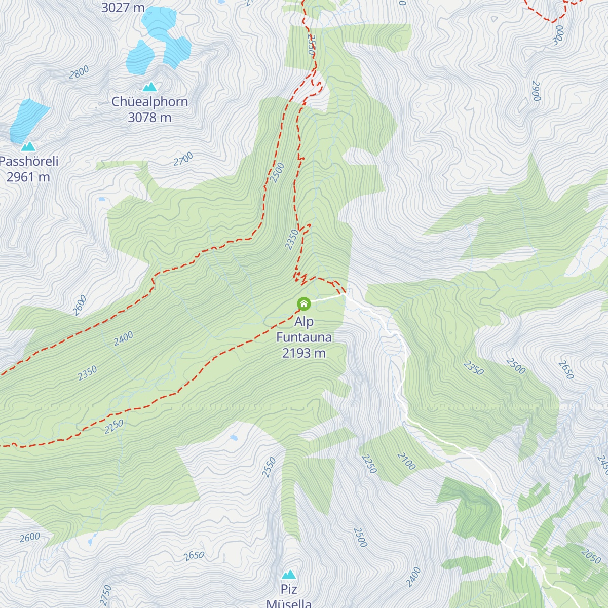 Alp Funtauna map