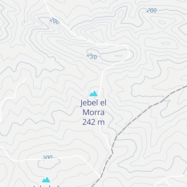 Map of Jebel el Morra