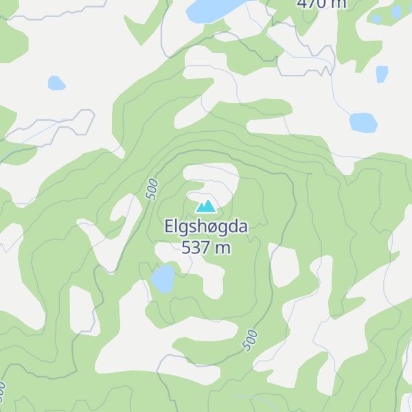 Map of Elgshøgda