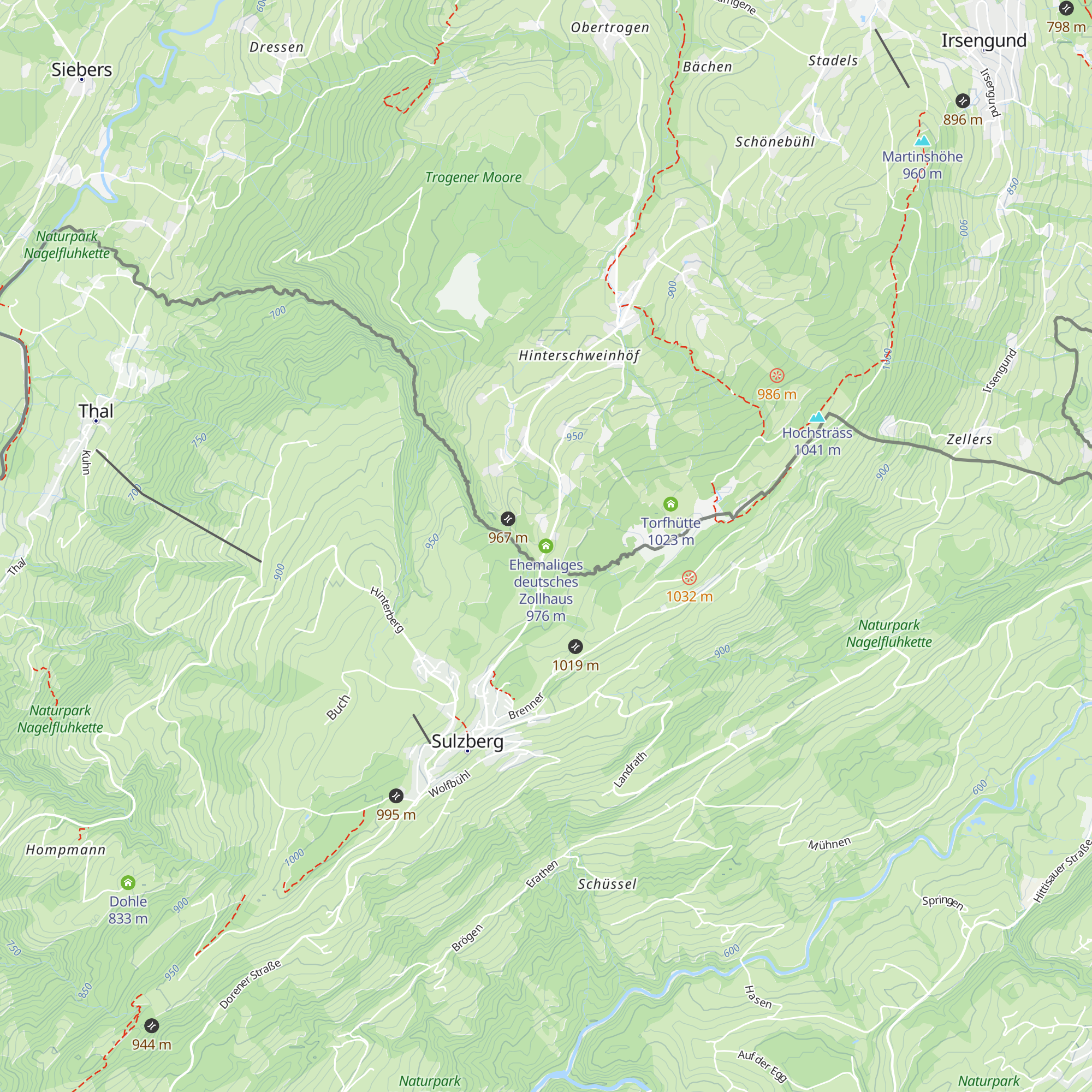 Ehemaliges deutsches Zollhaus map