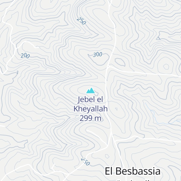 Map of Jebel el Kheyallah
