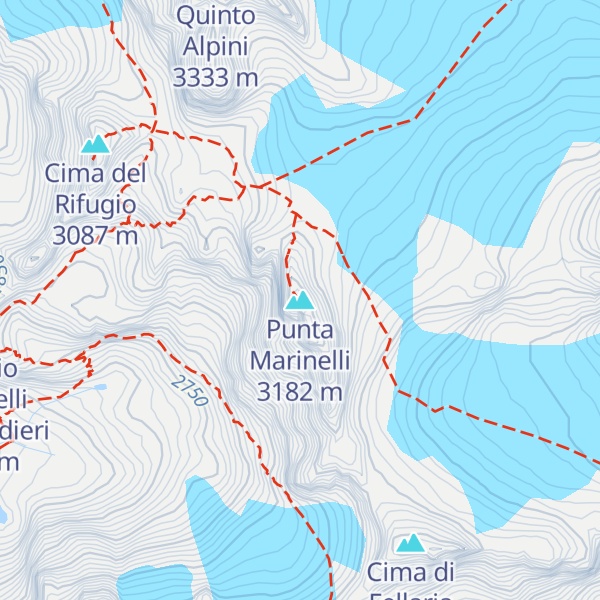 Map of Punta Marinelli