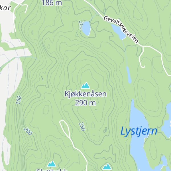 Map of Kjøkkenåsen