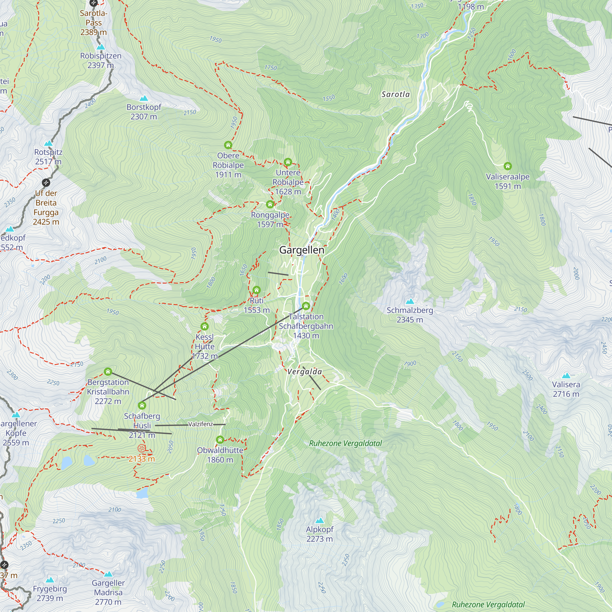 Talstation Schafbergbahn map