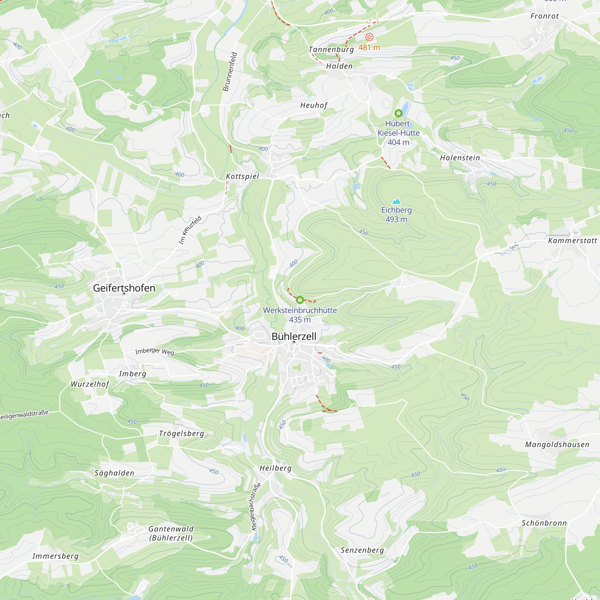 Werksteinbruchhütte map