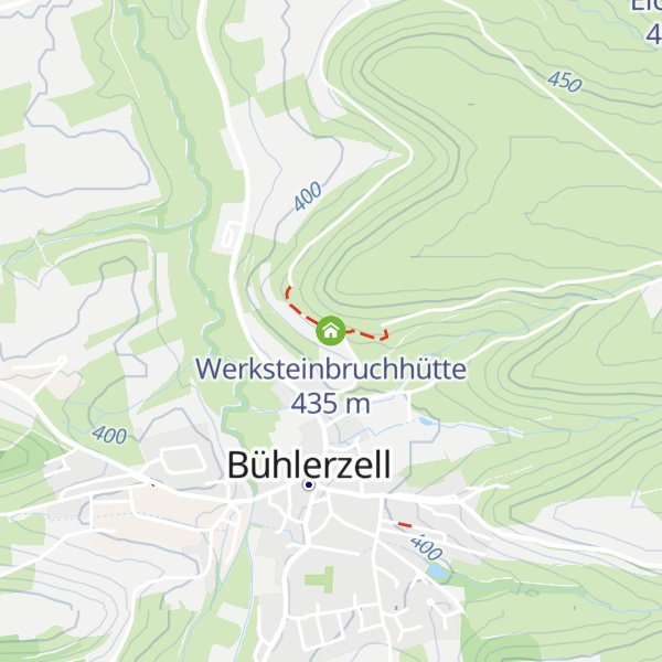 Map of Werksteinbruchhütte