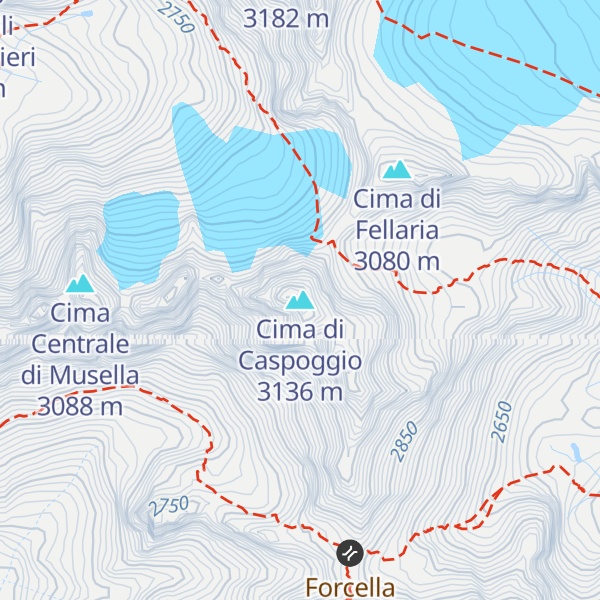 Map of Cima di Caspoggio