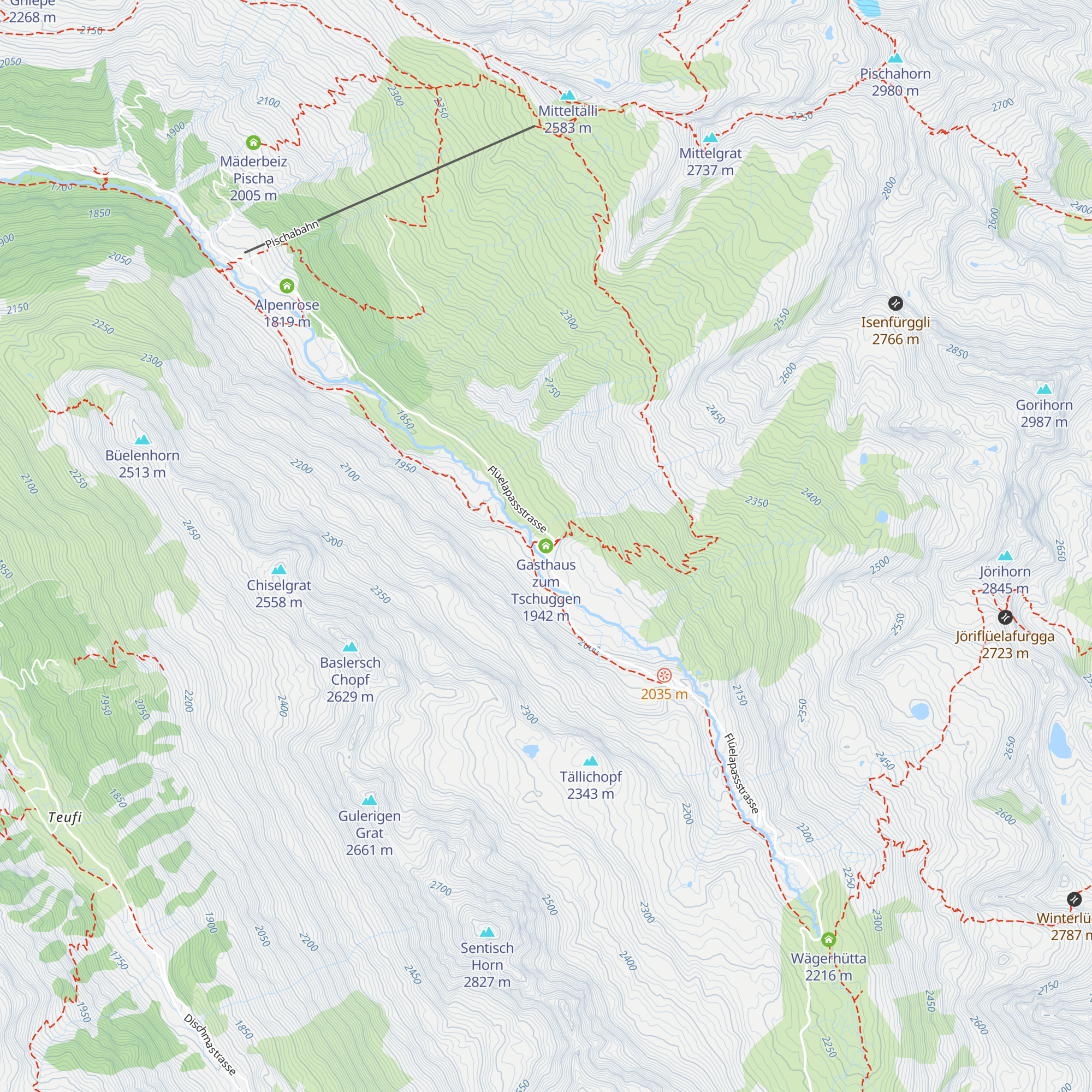 Gasthaus zum Tschuggen map