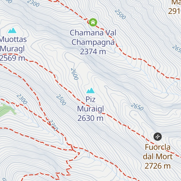Map of Piz Muraigl